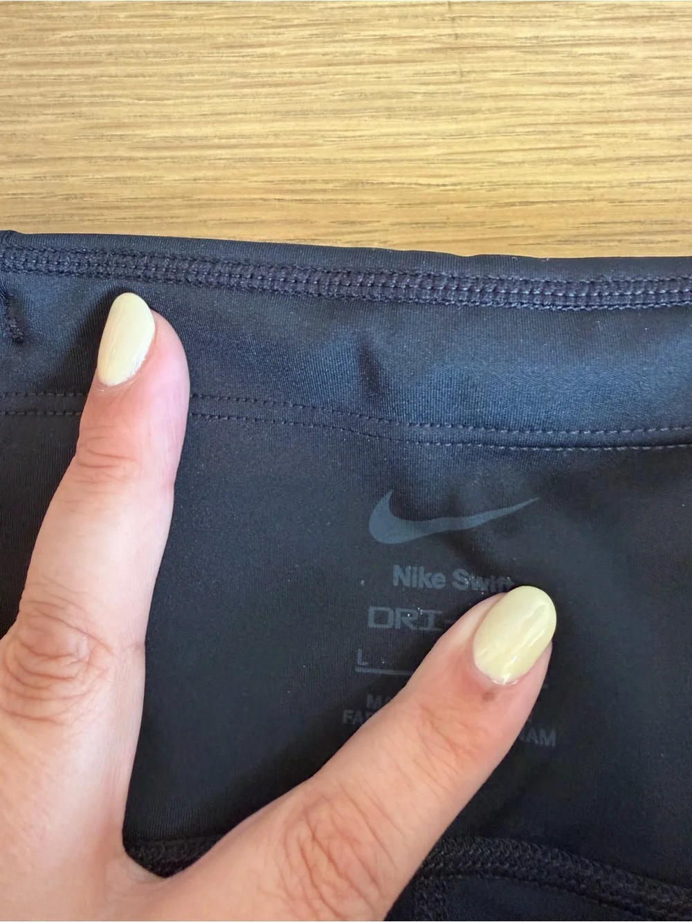 Nike Black Leggings with Perforated Calf and Swoosh - Running with pockets